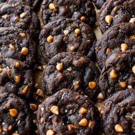 Butterscotch toffee fudge chocolate cookies