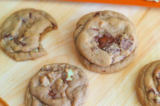 Andes mint chocolate chunk cookies