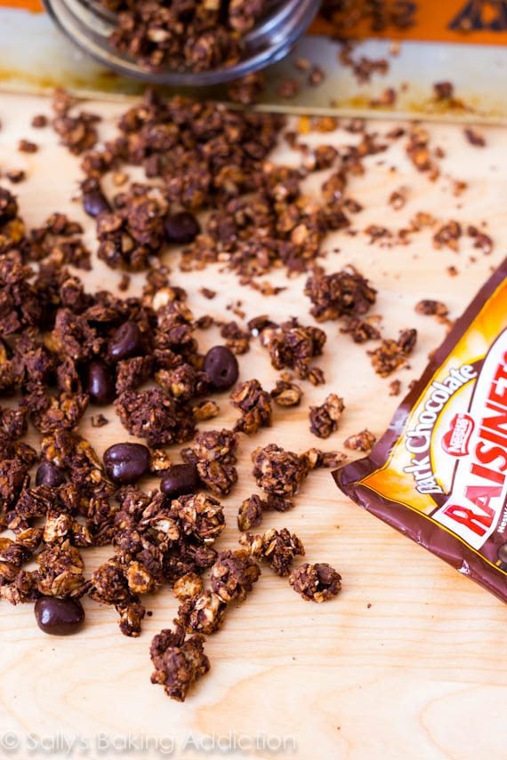 triple chocolate granola