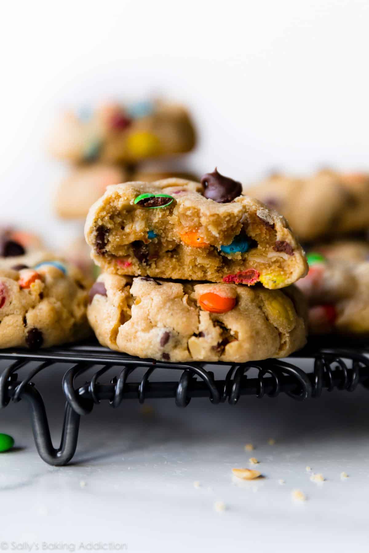 stack of 2 monster cookies