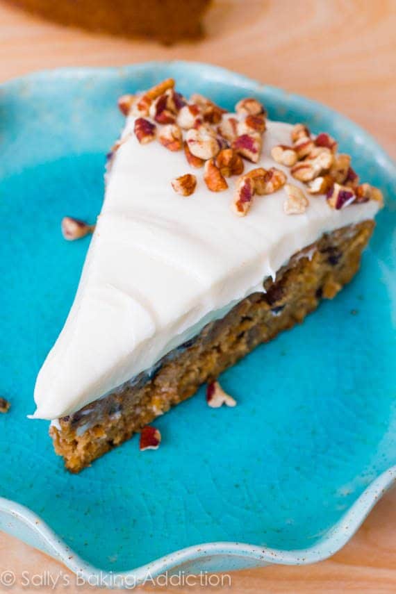 The best homemade Carrot Cake with Cream Cheese Frosting. Super-moist and easy!