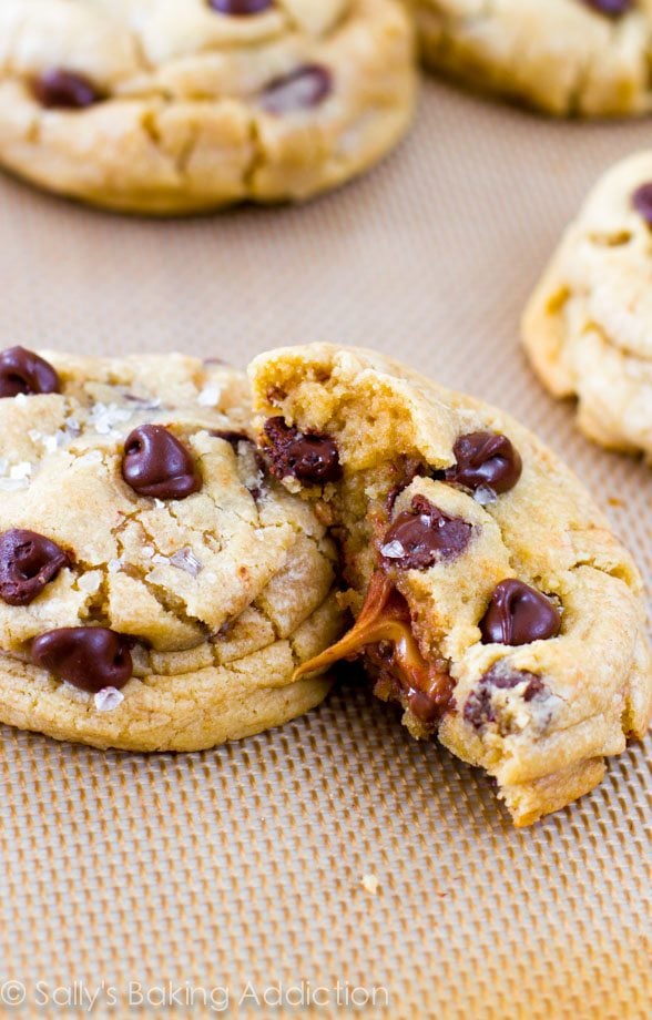 salted caramel chocolate chip cookies