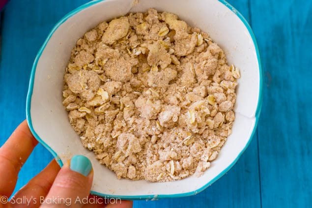 oat mixture in a white bowl