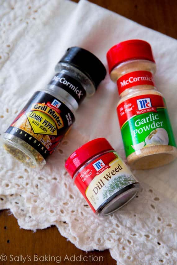 spices for seasoned pretzels