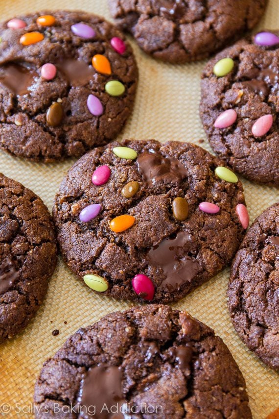 flourless dark chocolate almond butter cookies