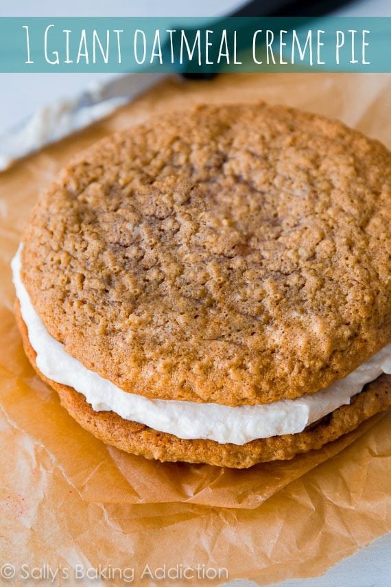 one giant oatmeal creme pie