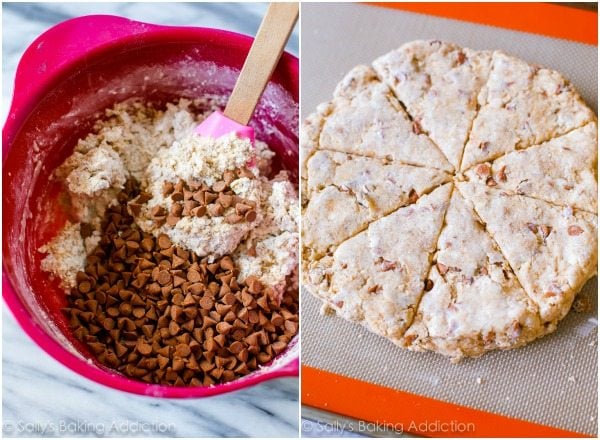 Cinnamon scone dough