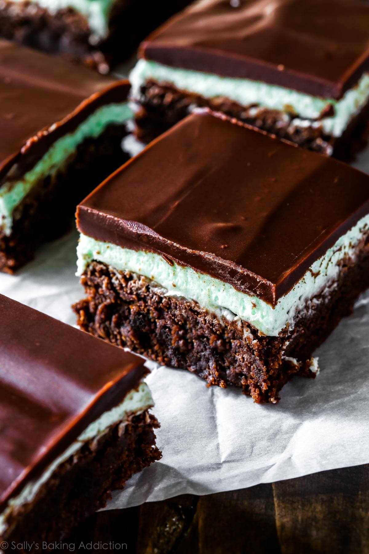 mint chocolate brownies