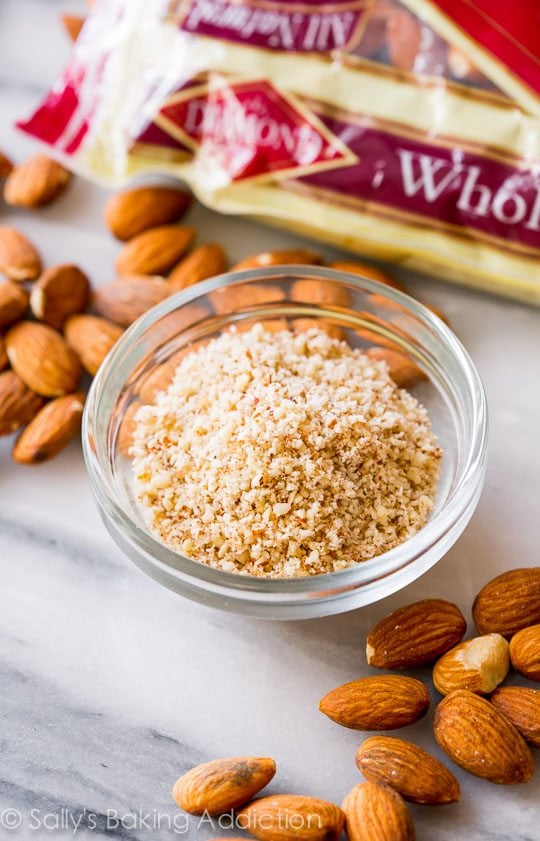 almond meal in a bowl