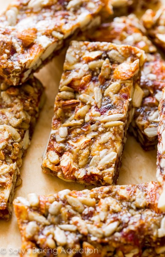 vanilla almond snack bars