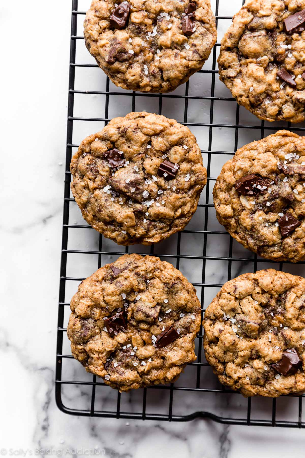 dark chocolate chunk oatmeal cookies
