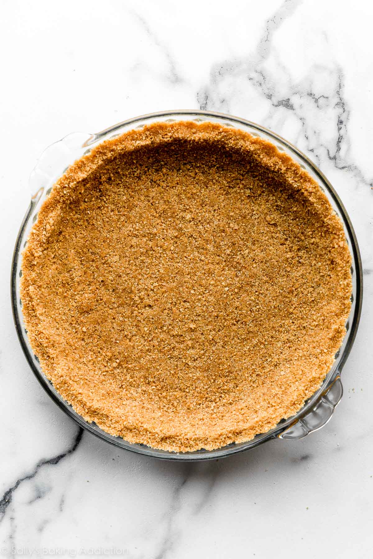 graham cracker crust pressed into pie dish.