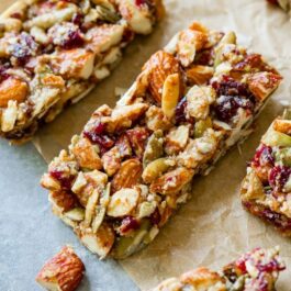 pumpkin seed cranberry snack bars