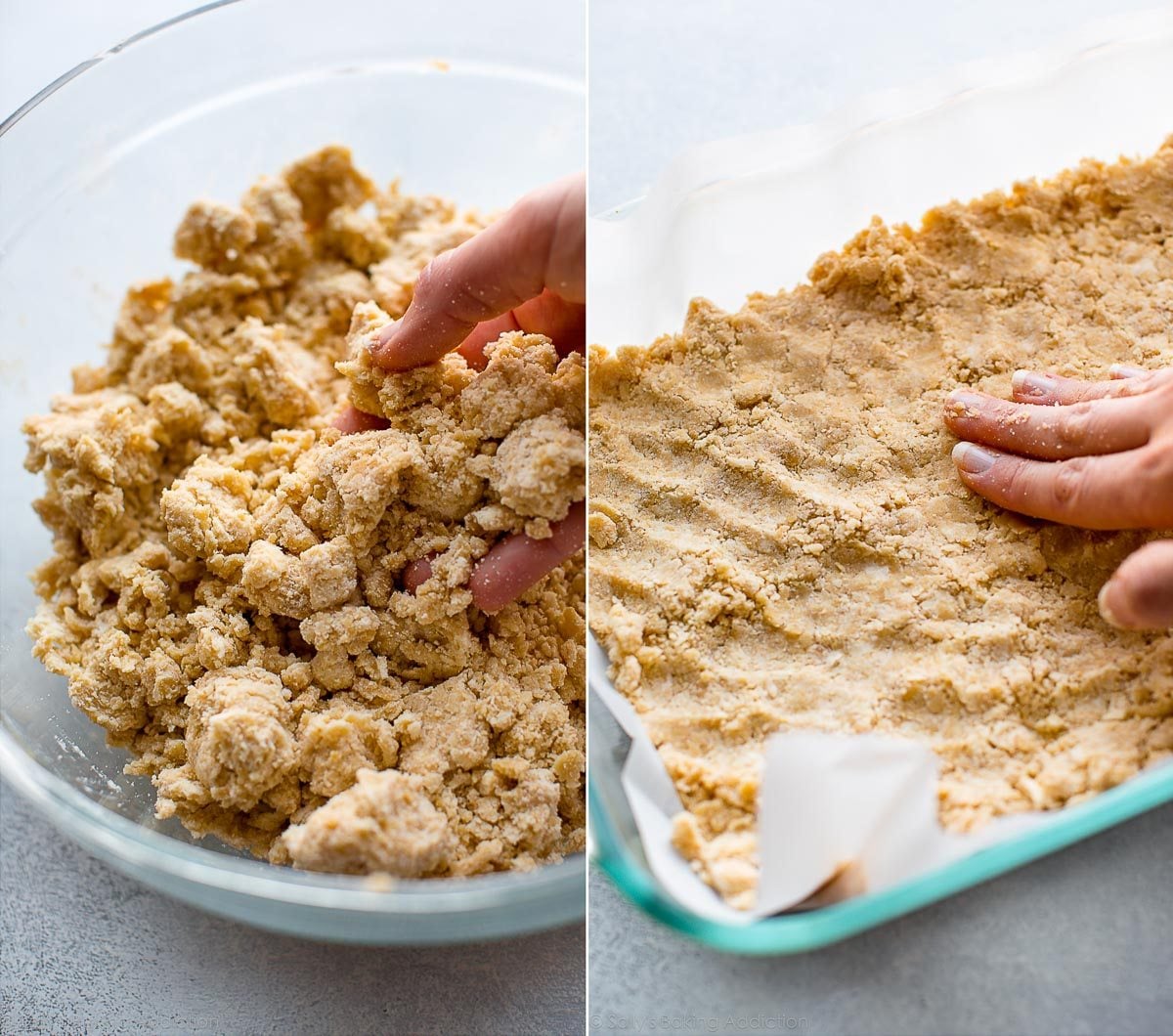 crumbly crust mixture