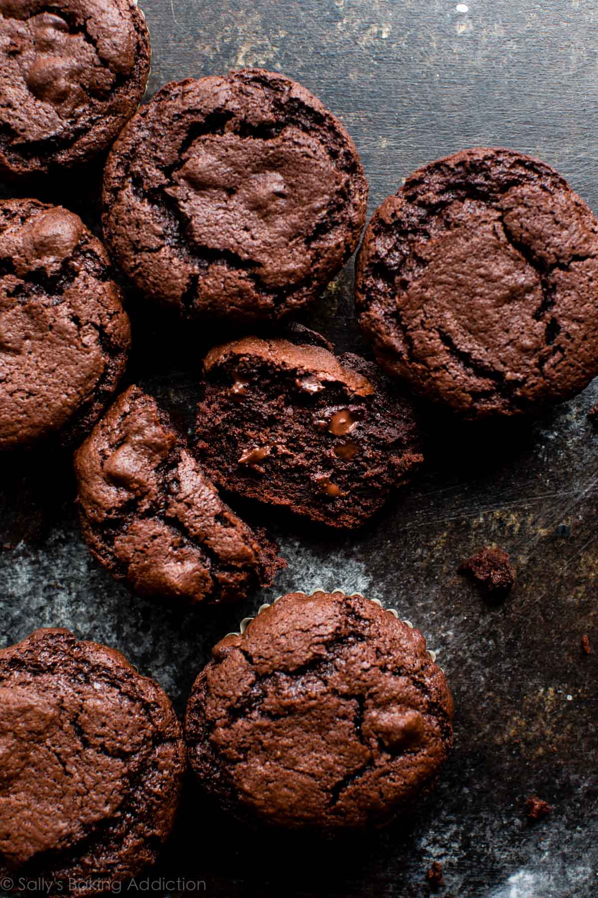 triple chocolate muffins