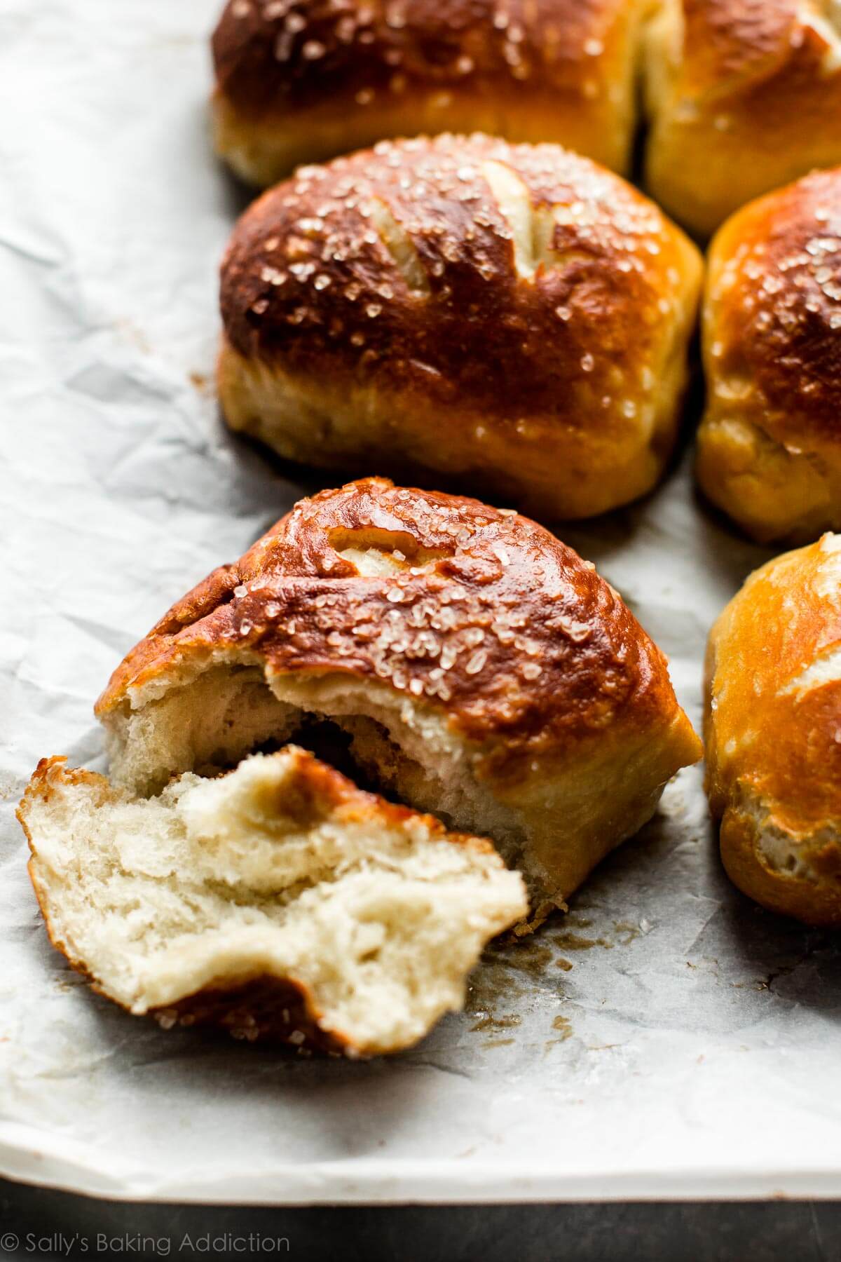 soft pretzel rolls