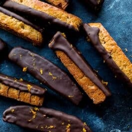 dark chocolate orange biscotti