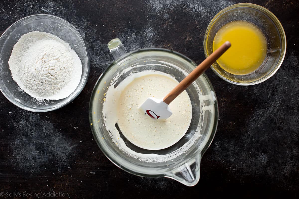 ingredients for madeleines