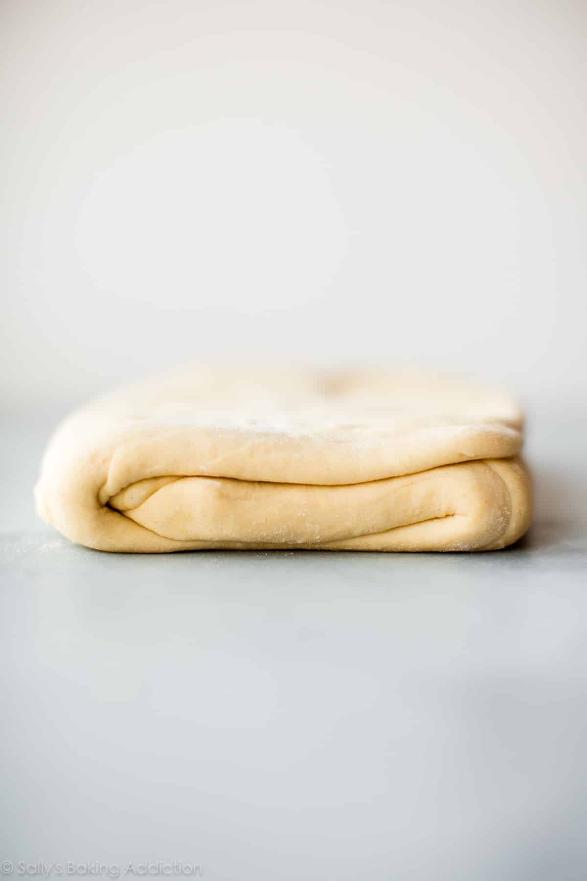 folded croissant dough