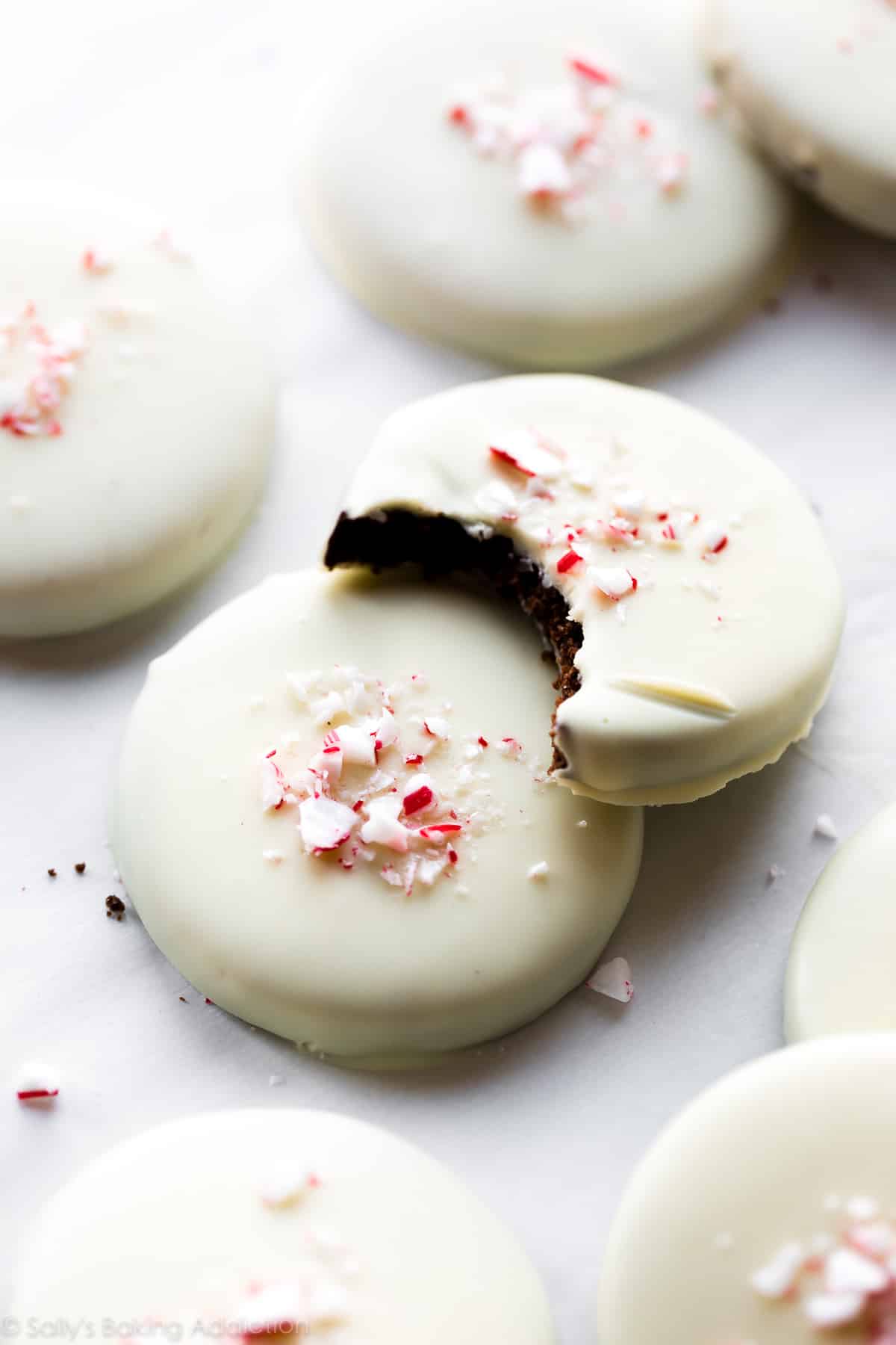 Peppermint bark cookies
