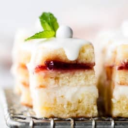 Lemon berry petit fours