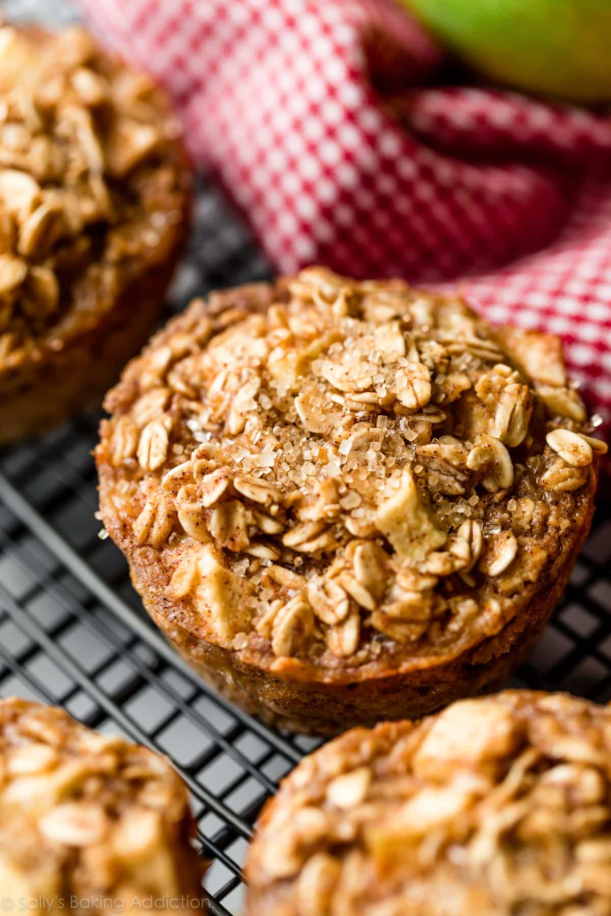 apple cinnamon oatmeal muffins