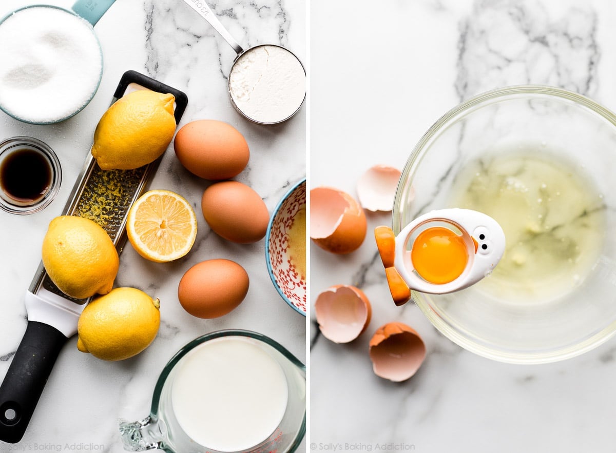 ingredients used in lemon cakes