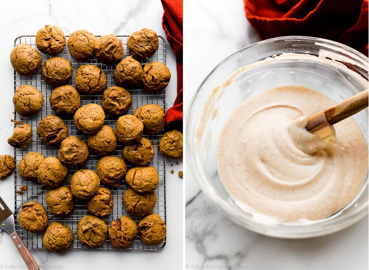 cookies and maple cream cheese icing