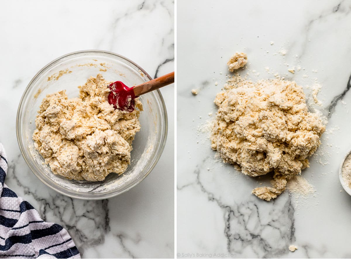 shaggy biscuit dough