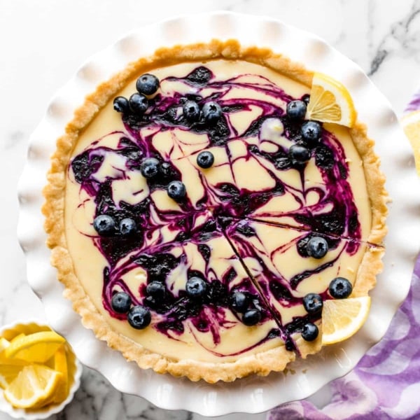 lemon blueberry tart