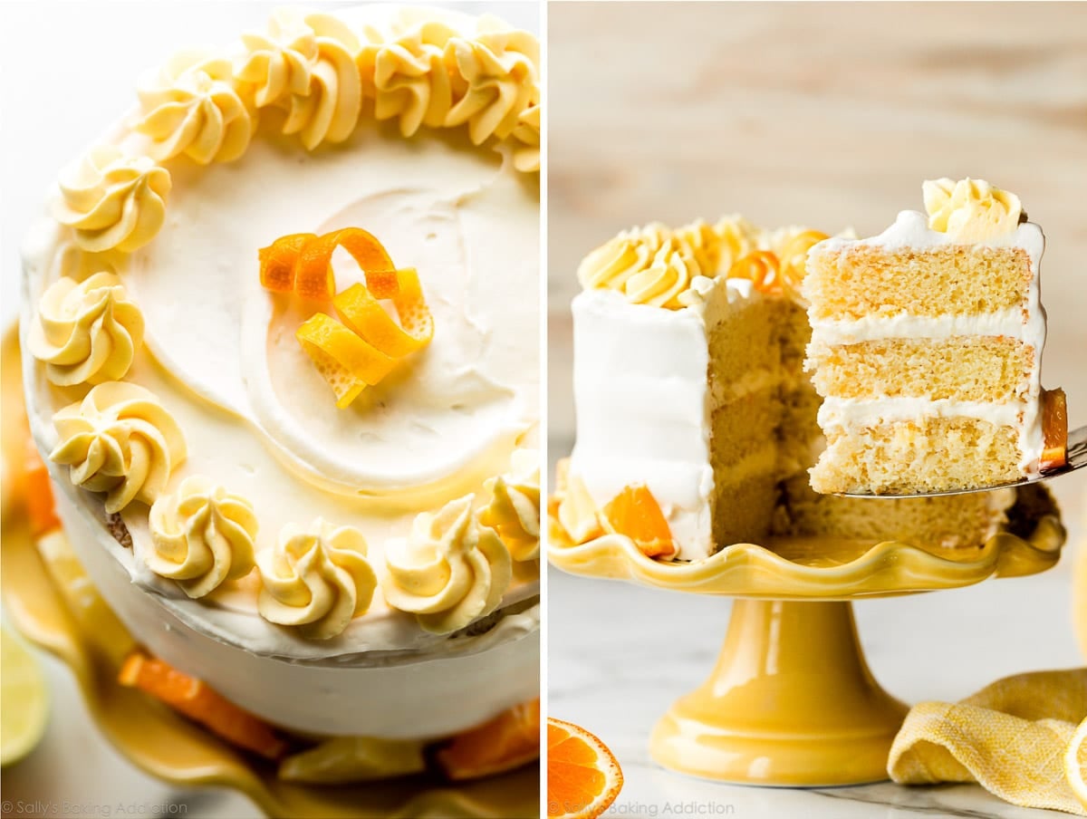 3 layer lemon orange cake