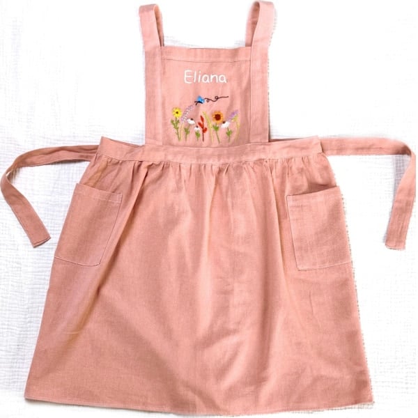 kids personalized apron.
