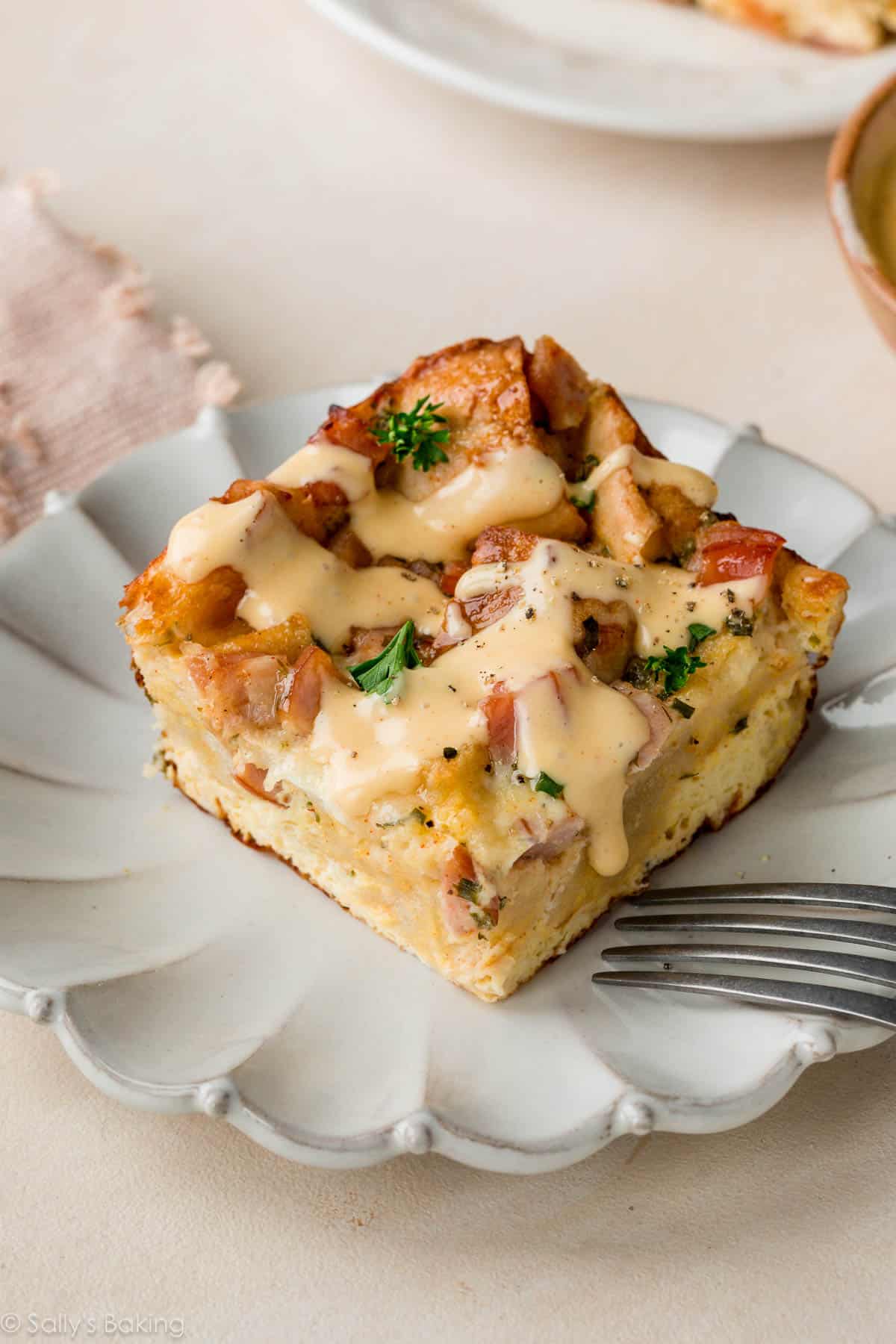 eggs Benedict breakfast casserole.