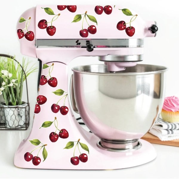 cherry decals for stand mixer.