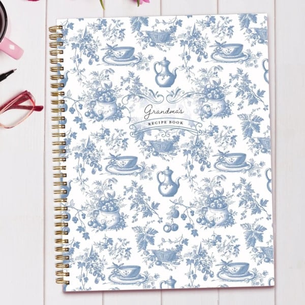 personalized recipe notebook.