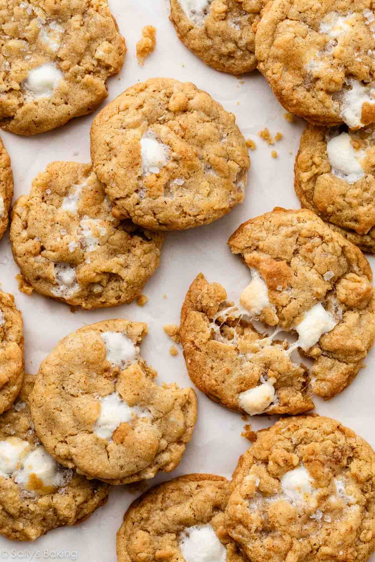 brown butter marshmallow crispy cookies.