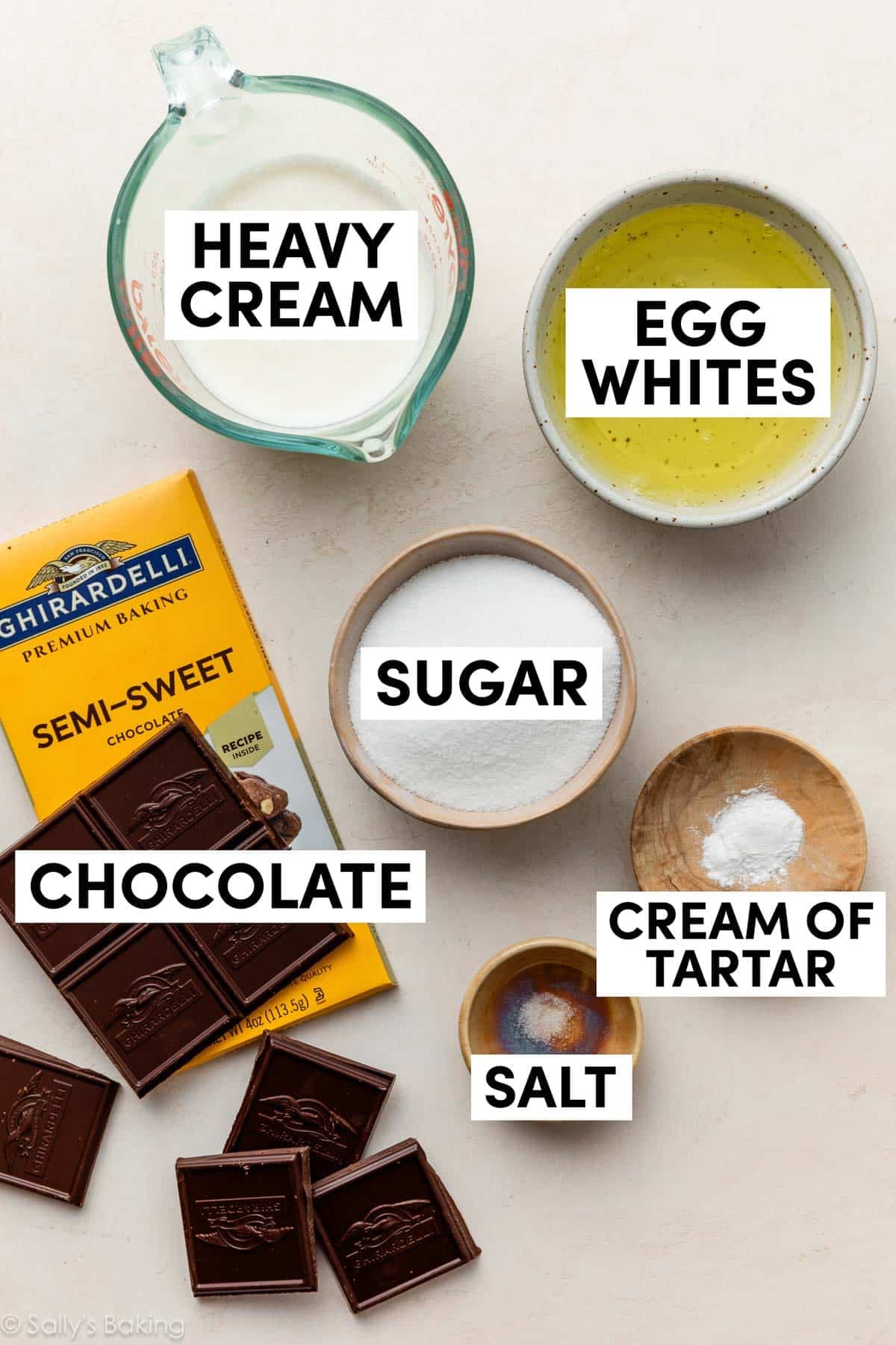 ingredients in bowls.