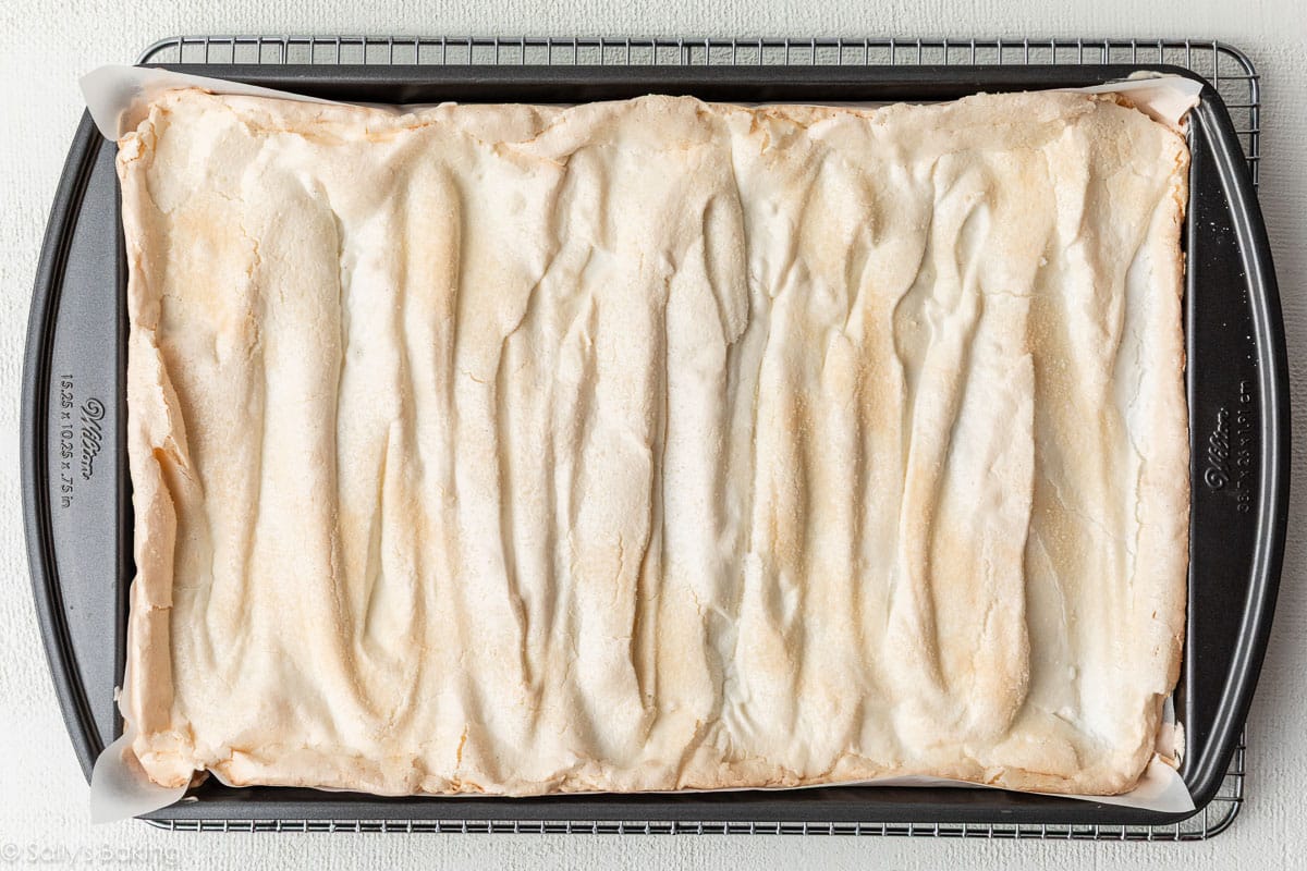 baked meringue.