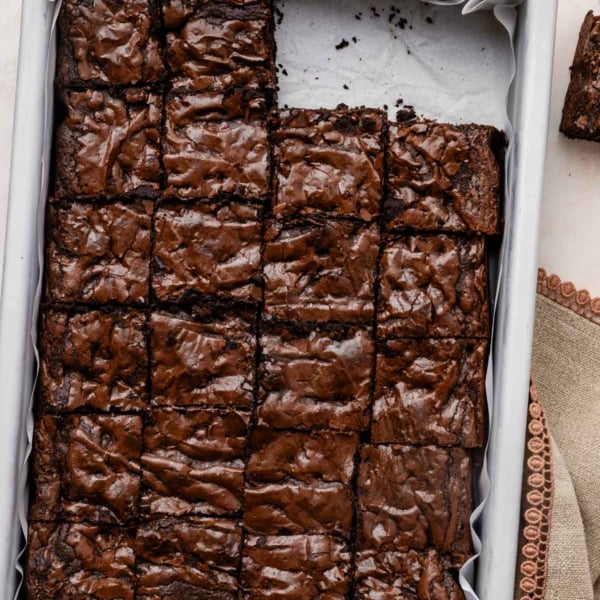 9x13 inch pan of brownies.