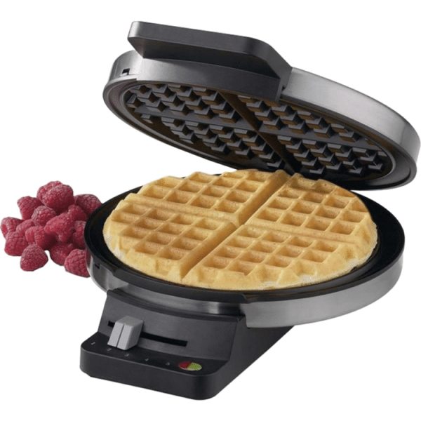 round classic waffle maker.