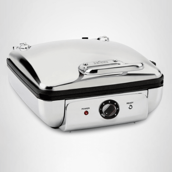 stainless steel 4 section waffle maker.